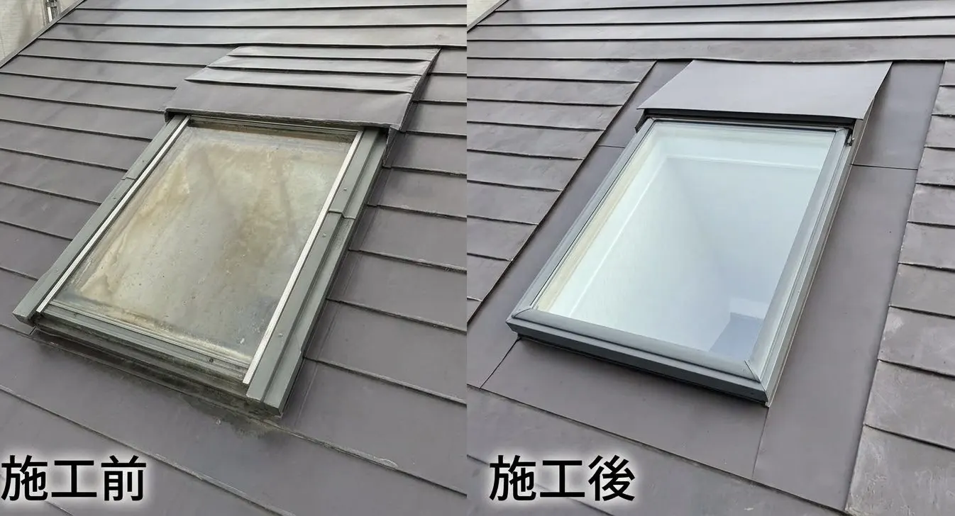 板金カバー修理の施工前・施工後